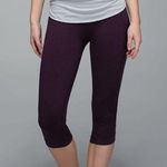 Lululemon In the Flow Crop II in Heathered Black Cherry Photo 0