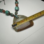 A. V. Max Stone Pendant Beaded Necklace Semi Precious Stones / Turquoise Etc Photo 6