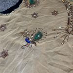 Euro 100% Silk Beaded Top Black Size L Photo 4