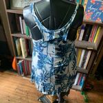 Venus Lascana S sleeveless a-line blue floral mini dress cover up Photo 1