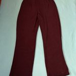 Chico's CHICO’S set TRAVELERS cardigan and no tummy pull on pants burgundy NEW size 12 Photo 4