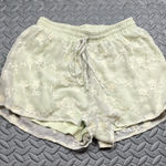 Miami  Light Green Lace‎ Embroidered Comfy Shorts Size S Photo 0