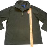 Winnie the‎ Pooh Disney Piglet Fleece 1/4 Zip Pullover Sweater Adult Large Green Photo 8