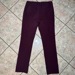 Veronica Beard  Women’s Scuba Slim-Fit Crop Pant Size 4 Burgundy Photo 2