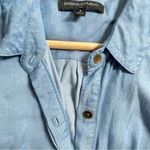 Banana Republic Banana Republic Blue Chambray Denim Dress Sleeveless Tie Waist Women’s size 8 Photo 7