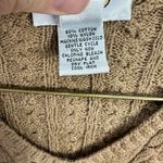 Talbots  Cableknit Sweater Womens Small Brown Fisherman Quiet Luxury Old Money Photo 2