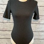 BODYSUIT Short Sleeve Crewneck Charcoal Gray Photo 0