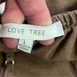 Love Tree  Casual Brown Linen Asymmetrical Mini‎ Sundress Large Boho Minimalist Photo 3