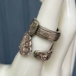 Vintage Silver Plate Spoon Rings Set Size 8.0 & 5.5 Photo 1