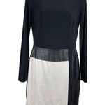 Ralph Lauren Lauren Mixed Media Long Sleeve Color Block Equestrian Look Dress 4 Photo 0