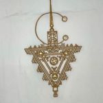 Julia Womens Split Neck Embroidered Tazerzit Fibula Tank Top White Small NWOT Photo 1