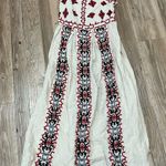 Urban Outfitters  Ecote Emilia Embroidered Pleated Midi Dress size XS cre… Photo 7