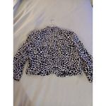 Kasper Women's Size 6 Open Front Lined Animal Printed Bolero Jacket Black Photo 4