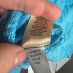 Studio Turquoise Embroidered Cotton Blouse Blue Size 2X Photo 6