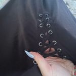 SO Black Lace Up T-shirt Photo 3