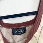 Cider | Library Chic Argyle Knit Crop Sweater Vest in Pastel Photo 3