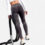 Free People Movement New Flow Leggings Vintage Black Washed contrast stitch XS Photo 1