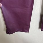 Torrid NEW Perfect Skinny Faux Leather High Rise Pants Maroon Size 26S Photo 6