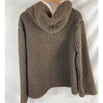 Forgotten Grace NWOT Hooded Quarter Zip Faux Shearling Pullover XL Photo 3