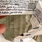 ZARA  Ramie Blouse Top XS UK 6 8 Sage Green Button Front Boho Peasant Minimalist Photo 7