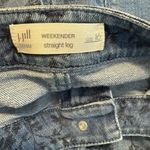 J. Jill Sz 16 Jeans Weekender Straight Leg 36x30 Medium Wash Floral Design Blue Photo 5