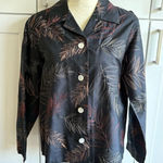 French Laundry Women's M Silk Black Beaded Embroidered Blazer Career Jacket Photo 0