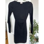 Wilfred Free Women's  Black Ribbed Cut-Out Long Sleeve Dress, Size S, Like New Photo 1