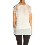 Lovestitch NEW with tags Ivory Kaylee Lace and Satin Blouse, NWT, Size Small Photo 2