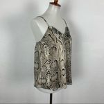 Adrienne Snake Print Camisole Top Size S Spaghetti Straps V-Neck Summer Photo 3