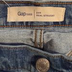 Gap  Jeans Womens 28R Real Straight Medium Wash Blue Jean Denim Casual Low Rise Photo 8