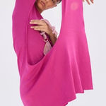 Cult Gaia  Evora Mini Dress‎ bright pink knit one sleeve dress NEW size s Photo 0