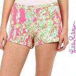 Lilly Pulitzer  Adie Shorts Southern Charm Pattern Size 4 Pink Green EUC Photo 0