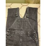 Old Navy  Denim boyfriend overalls washed black, size 8 Photo 2