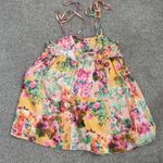 Yellow and Pink floral mini dress Size XS Photo 1