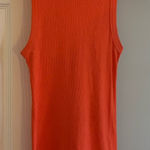 A New Day  Tank Top Orange Ribbed Photo 0