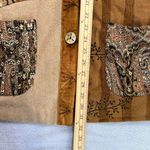 Allure Vtg Jacket Womens 2X 80s Multi Colors Tapestry Golden Embroidered Buttons Size XXL Photo 5