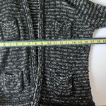 Loft Ann Taylor Cardigan Sweater Black White Stripe Small Photo 8