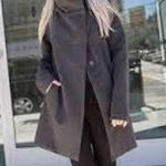 Betabrand by Melissa Fleis All-Day Mock Neck Hooded Stretch Coat Size Medium Photo 9