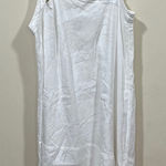 Anthropologie NWOT antropologie Taped Cutwork Tank Linen Minidress size large white Photo 0