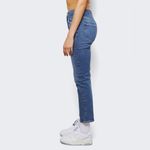 AGOLDE  Women's Riley High Rise Straight Jeans in Blue Silence, size 30 Photo 14