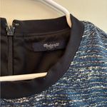 Madewell Shimmer Weave Tee Cocktail Dress Blue Black Size Medium Photo 3
