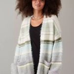 American Eagle  Whoa So Cozy Waffle V- Neck knit cardigan; size XL; Like New! Photo 0