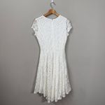 J. Gee Drop Waist Lace Mini Dress Womens Small White Bridal Bride to Be Cocktail Photo 2