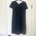 Miss Elaine Classics Small Nylon Tricot
Short Black Embroidered Nightgown Dress Photo 2