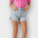 ASTR  The Label Corset Top Women's Small Pink Linen Sweetheart Neck Off Shoulder Photo 8