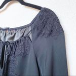 Elie Tahari  Lace Shoulder Drawstring Waist Dress Size 8 Photo 1
