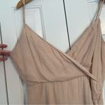Lovers + Friends Nat Mini Dress Sz Medium Sand Beige Photo 5