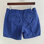 J.Crew Chino Bermuda Cotton Navy Classic Flat Front Shorts Size 4 Photo 3