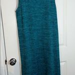 LuLaRoe Sz L Sleeveless Turquoise Side Slit Loose Comfortable Long Cardigan Dust Photo 3