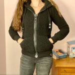 Plush Fluffy Teddy Black Style Jacket Size XS Photo 17